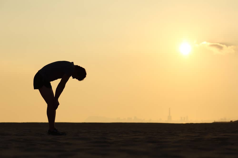 exhausted runner